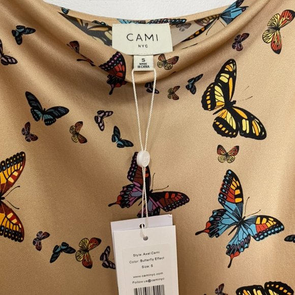 CAMI NYC Axel Camisole in Butterfly print - Picture 4 of 5